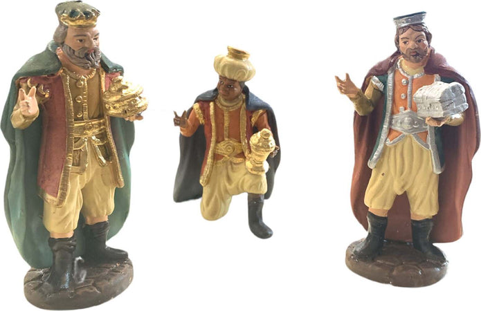 Re magi statuette in terracotta artigianali per presepe napoletano da h 13 cm, set di 3 pezzi Casa e cucina/Decorazioni per interni/Addobbi e decorazioni per ricorrenze/Decorazioni natalizie/Presepi/Statuine e fondali per il presepe MagiediNatale.it - Altamura, Commerciovirtuoso.it
