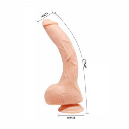 Realgoos® Fallo Realistico Dildo Gigante In Morbido TPR Color Carne Con Testicoli e Ventosa 27cm Salute e cura della persona/Erotismo e contraccezione/Sex toys/Dildo/Dildo realistici Kondorama - Martinsicuro, Commerciovirtuoso.it