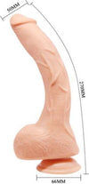 Realgoos® Fallo Realistico Dildo Gigante In Morbido TPR Color Carne Con Testicoli e Ventosa 27cm Salute e cura della persona/Erotismo e contraccezione/Sex toys/Dildo/Dildo realistici Kondorama - Martinsicuro, Commerciovirtuoso.it