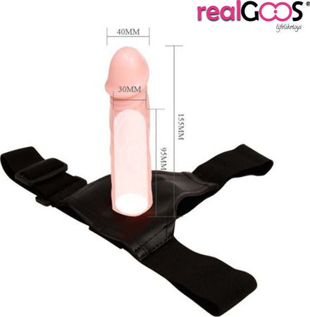 Realgoos® Fallo Realistico Indossabile Cavo Per Lui Strap On Da Uomo Non Vibrante In Morbido Tpr 155 x 40 mm Salute e cura della persona/Erotismo e contraccezione/Sex toys/Strap-on Kondorama - Martinsicuro, Commerciovirtuoso.it