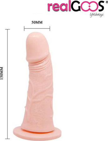 Realgoos® Fallo Realistico Indossabile Cavo Per Lui Strap On da Uomo Vibrante Vibratore in Morbido TPR 150x50mm Salute e cura della persona/Erotismo e contraccezione/Sex toys/Strap-on Kondorama - Martinsicuro, Commerciovirtuoso.it