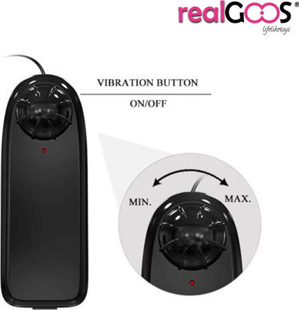 Realgoos® Fallo Realistico Indossabile Cavo per Lui Strap On Da Uomo Vibrante Vibratore in Morbido TPR 155 x 42 mm Salute e cura della persona/Erotismo e contraccezione/Sex toys/Strap-on Kondorama - Martinsicuro, Commerciovirtuoso.it