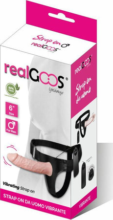 Realgoos® Fallo Realistico Indossabile Cavo per Lui Strap On Da Uomo Vibrante Vibratore in Morbido TPR 155 x 42 mm Salute e cura della persona/Erotismo e contraccezione/Sex toys/Strap-on Kondorama - Martinsicuro, Commerciovirtuoso.it