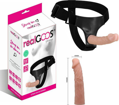 Realgoos® Fallo Realistico Indossabile Per Lei Strap On Da Donna Non Vibrante In Morbido Tpr 190x40mm Salute e cura della persona/Erotismo e contraccezione/Sex toys/Strap-on Kondorama - Martinsicuro, Commerciovirtuoso.it