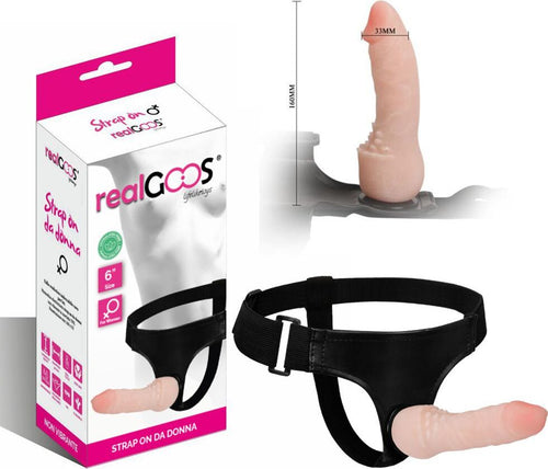 Realgoos® Fallo Realistico Indossabile Per Lei Strap On Da Donna Non Vibrante In Morbido Tpr Mm 160 X 33 Salute e cura della persona/Erotismo e contraccezione/Sex toys/Strap-on Kondorama - Martinsicuro, Commerciovirtuoso.it