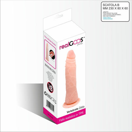 Realgoos® Fallo Realistico Vertebrato Flessibile In Morbido TPR Color Carne 200 x 37 mm Salute e cura della persona/Erotismo e contraccezione/Sex toys/Dildo/Dildo realistici Kondorama - Martinsicuro, Commerciovirtuoso.it