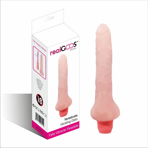 Realgoos® Fallo Vibrante Vertebrato Flessibile in Morbido TPR Color Carne Vibratore 185 X 30 mm Salute e cura della persona/Erotismo e contraccezione/Sex toys/Vibratori/Vibratori realistici Kondorama - Martinsicuro, Commerciovirtuoso.it