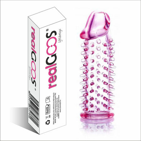 Realgoos Prolunga Fallica Elastica Super Stretch Penis Sleeve In Tpe Rosa Con Stimolatori Salute e cura della persona/Erotismo e contraccezione/Sex toys/Guaine e prolunghe per il pene Kondorama - Martinsicuro, Commerciovirtuoso.it