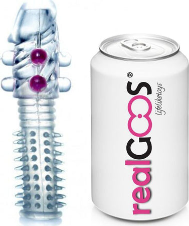 Realgoos® Prolunga Fallica Elastica Super Stretch Penis Sleeve In Tpe Trasparente Con Stimolatori Salute e cura della persona/Erotismo e contraccezione/Sex toys/Guaine e prolunghe per il pene Kondorama - Martinsicuro, Commerciovirtuoso.it