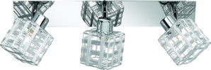 REALITY-LEUCHTEN---Barra-con-3-Spot,-Quadrato,-41-cm,-Cromato-G9