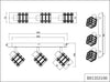 REALITY-LEUCHTEN---Barra-con-3-Spot,-Quadrato,-41-cm,-Cromato-G9
