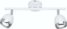 REALITY-LEUCHTEN---BARRA-DA-SOFFITTO-NANTES-LED-BIANCA-CROMO-2-SPOTS-LUNGHEZZA-35CM***