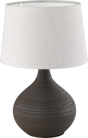 REALITY-LEUCHTEN---LAMPADA-DA-TAVOLO-MARTIN-IN-CERAMICA-H29-MARRONE