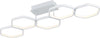 REALITY-LEUCHTEN---PLAFONIERA-VIGO-A-LED-5-ESAGONI-BIANCA-CON-REGOLATORE-DI-INTENSITA'-LUNGHEZZA-90CM