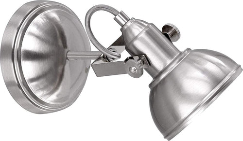 Reality-Leuchten-1-Spot-Reality-R80151029-Gina-Faretto,-1xE14,-40-W,-Rame,-13x17x24-cm-E14,-Nichel-Opaco-[Classe-di-efficienza-energetica-A]