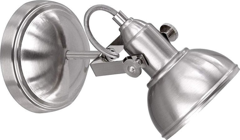 Reality-Leuchten-1-Spot-Reality-R80151029-Gina-Faretto,-1xE14,-40-W,-Rame,-13x17x24-cm-E14,-Nichel-Opaco-[Classe-di-efficienza-energetica-A]