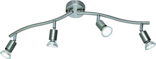 Reality-Leuchten-Laon-Reality-R84151106-Harley-Faretto,-1xG9,-28-W-Alogena,-Cromo,-22-cm-GU10,-3-W,-Nichel-Opaco,-a-a-4-luci,-lunghezza:-max.-50-cm-[Classe-di-efficienza-energetica-A+]