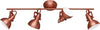Reality-Leuchten-R80154029-Gina-Barra-con-4-Spot,-Metallo,-80-cm-E14,-Rame