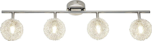 Reality-Leuchten-Reality-R81324106-Wire-Faretto,-4xG9,-28-W-Alogena,-Cromo/Trasparente-Chiaro,-69.5x20-cm,-Metallo-[Classe-di-efficienza-energetica-C]