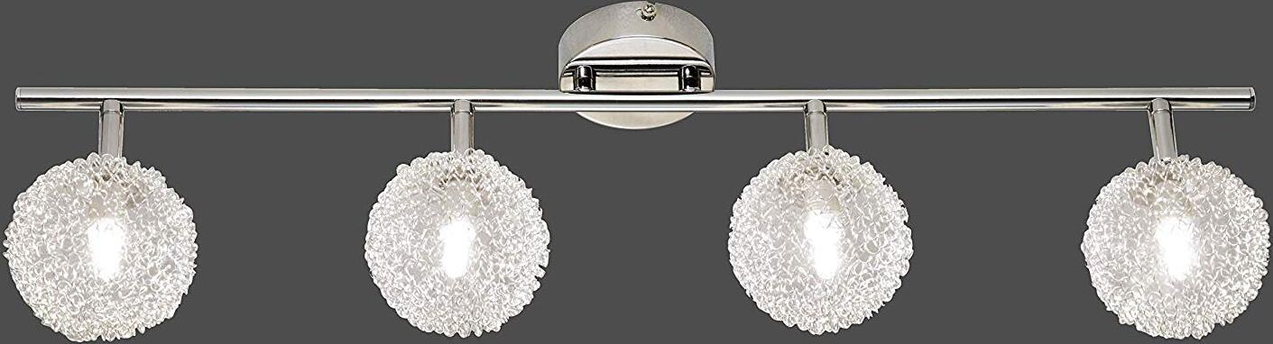 Reality-Leuchten-Reality-R81324106-Wire-Faretto,-4xG9,-28-W-Alogena,-Cromo/Trasparente-Chiaro,-69.5x20-cm,-Metallo-[Classe-di-efficienza-energetica-C]