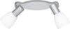 Reality-Leuchten-Reality-R82222187-Metz-Faretto,-2xE14,-4-W-LED,-Titanio/Bianco,-23x4.5x12-cm,-Metallo-[Classe-di-efficienza-energetica-A+]
