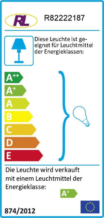Reality-Leuchten-Reality-R82222187-Metz-Faretto,-2xE14,-4-W-LED,-Titanio/Bianco,-23x4.5x12-cm,-Metallo-[Classe-di-efficienza-energetica-A+]