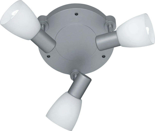 Reality-Leuchten-Reality-R82223987-Metz-Faretto,-3xE14,-4-W-LED,-Titanio/Bianco,-12.5-cm-E14-[Classe-di-efficienza-energetica-A+]