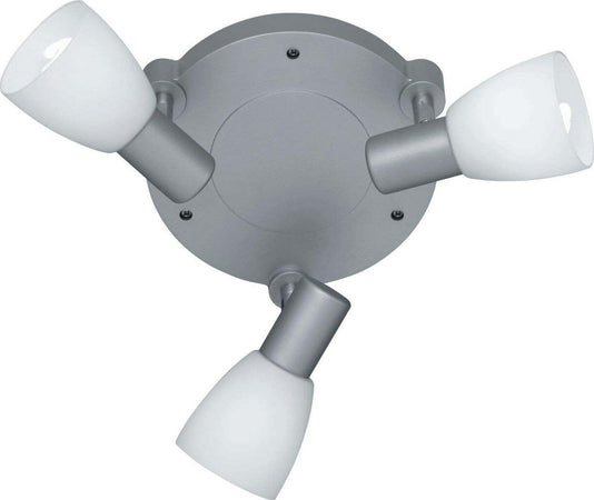 Reality-Leuchten-Reality-R82223987-Metz-Faretto,-3xE14,-4-W-LED,-Titanio/Bianco,-12.5-cm-E14-[Classe-di-efficienza-energetica-A+]