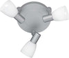 Reality-Leuchten-Reality-R82223987-Metz-Faretto,-3xE14,-4-W-LED,-Titanio/Bianco,-12.5-cm-E14-[Classe-di-efficienza-energetica-A+]