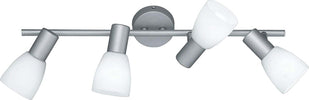 Reality-Leuchten-Reality-R82224187-Metz-Faretto,-4xE14,-4-W-LED,-Titanio/Bianco,-50x14-cm,-Metallo-[Classe-di-efficienza-energetica-A+]