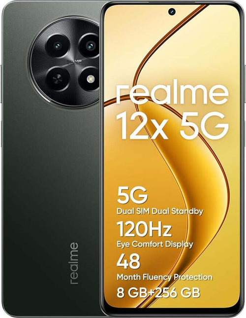 Realme-12x-8+256gb-6.725gglowing-Black-Ds-Ita