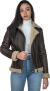 Rebecca---Chiodo-Donna-Testa-di-Moro-Liscio-vero-montone-Shearling