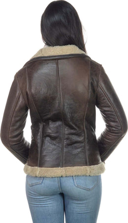 Rebecca---Chiodo-Donna-Testa-di-Moro-Liscio-vero-montone-Shearling