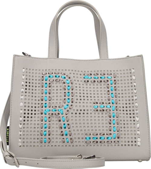 REBELLE-Borse...-Grigio-da-donna