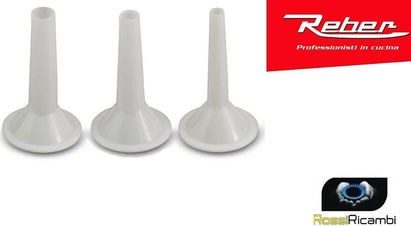 REBER KIT 3 IMBUTI PER TRITACARNE N°5 MISURE 15 - 20 - 25 - 9502N 8690N 8680N Casa e cucina/Elettrodomestici per la cucina/Accessori e parti di ricambio/Parti di ricambio per Robot da cucina Rossi Ricambi - Venetico Marina, Commerciovirtuoso.it