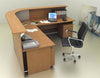 Reception completa di scrivanie e cassettiere in legno cm. 256X256X115H