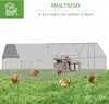 Recinto-Gabbia-per-Galline-in-Metallo-Galvanizzato-Impermeabile,-Pollaio-con-Porta-e-Copertura-Oxford,-280x570x195cm-HJ6D51-117HJ6