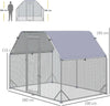 Recinto-per-Galline-con-telo-di-copertura-per-4-6-polli-in-acciaio,-280x190x195-cm-UH5D51-373V00SRUH5