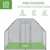 Recinto-per-Galline-con-telo-di-copertura-per-4-6-polli-in-acciaio,-280x190x195-cm-UH5D51-373V00SRUH5