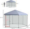 Recinto-per-Galline-con-Tetto-e-Porta-Bloccabile-in-Acciaio-per-10-15-Animali,-4x3.5x2.6m-MD4D51-399V01SRMD4
