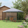 Recinto-per-Galline-con-Tetto-e-Porta-Bloccabile-in-Acciaio-per-10-15-Animali,-4x3.5x2.6m-MD4D51-399V01SRMD4