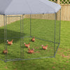 Recinto-per-Galline-con-Tetto-e-Porta-Bloccabile-in-Acciaio-per-10-15-Animali,-4x3.5x2.6m-MD4D51-399V01SRMD4