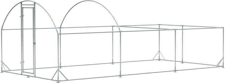 Recinto-per-Galline-da-Esterno-in-Acciaio-con-Telo-di-Copertura-in-PE-Anti-UV,-570x280cm-GT8D51-341V00SRGT8