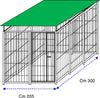 Recinzione da Esterno con Copertura Zincatura a Caldo da 300x200x Altezza 180 Cm Prodotti per animali domestici/Cani/Cucce gabbiette e recinzioni/Recinti da esterno Ogomondo - Martina Franca, Commerciovirtuoso.it