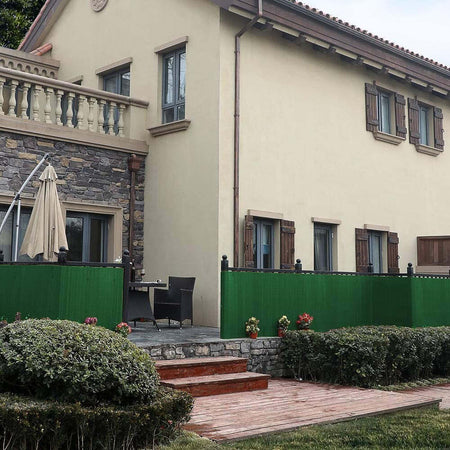 Recinzione PVC Per Privacy Balcone | 100x500 Cm | Verde | Frangivista E Vento | Resistente UV E Lavabile - Foto 5
