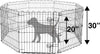 Recinzione In Metallo Per Cani Pieghevole Per Esercizio 152,4 X 152,4 X 76,2 Cm Prodotti per animali > Prodotti per Cani > Cucce Trade Shop italia - Napoli, Commerciovirtuoso.it