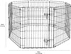 Recinzione In Metallo Per Cani Pieghevole Per Esercizio 152,4 X 152,4 X 76,2 Cm Prodotti per animali > Prodotti per Cani > Cucce Trade Shop italia - Napoli, Commerciovirtuoso.it