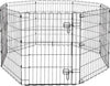 Recinzione-In-Metallo-Per-Cani-Pieghevole-Per-Esercizio-152,4-X-152,4-X-76,2-Cm