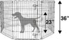 Recinzione In Metallo Per Cani Pieghevole Per Esercizio 152,4 X 152,4 X 91,4 Cm Prodotti per animali domestici/Cani/Cucce gabbiette e recinzioni/Recinti gioco Trade Shop italia - Napoli, Commerciovirtuoso.it