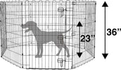 Recinzione In Metallo Per Cani Pieghevole Per Esercizio 152,4 X 152,4 X 91,4 Cm Prodotti per animali domestici/Cani/Cucce gabbiette e recinzioni/Recinti gioco Trade Shop italia - Napoli, Commerciovirtuoso.it